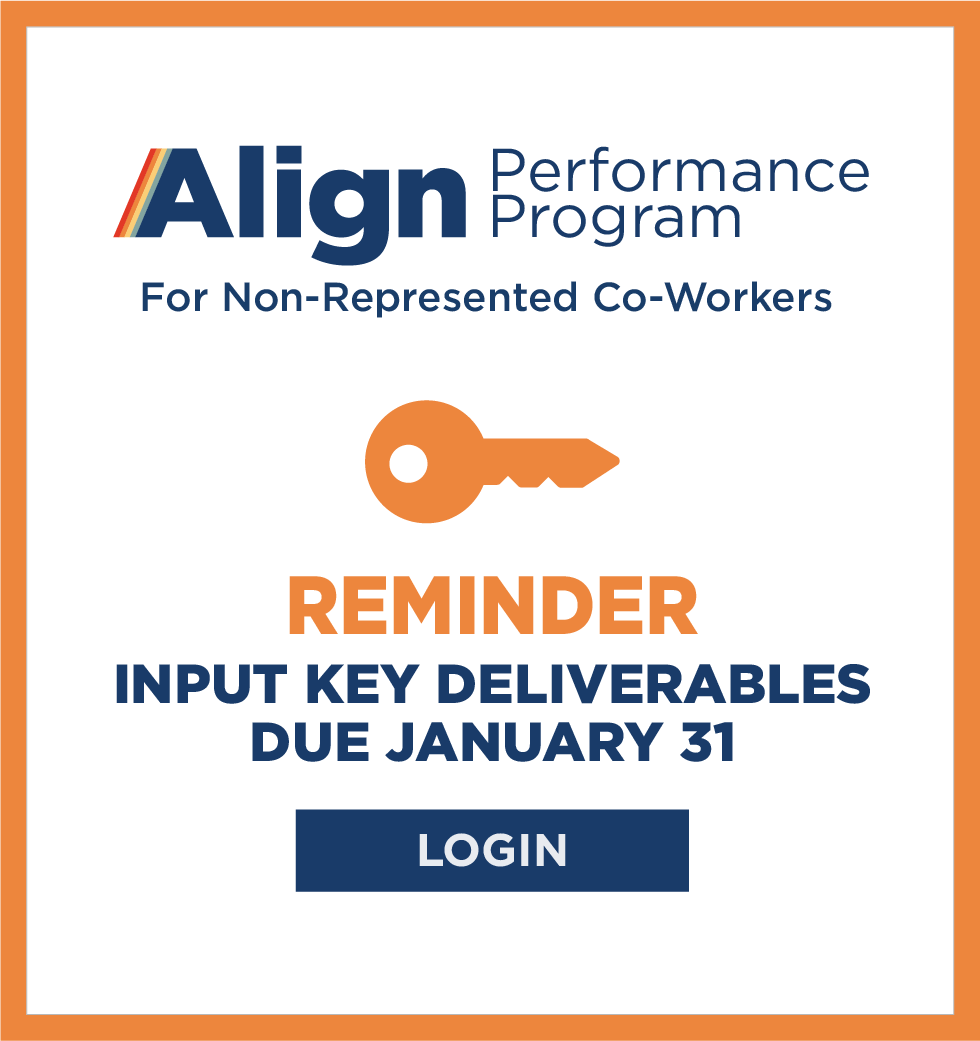 Align Deliverables due